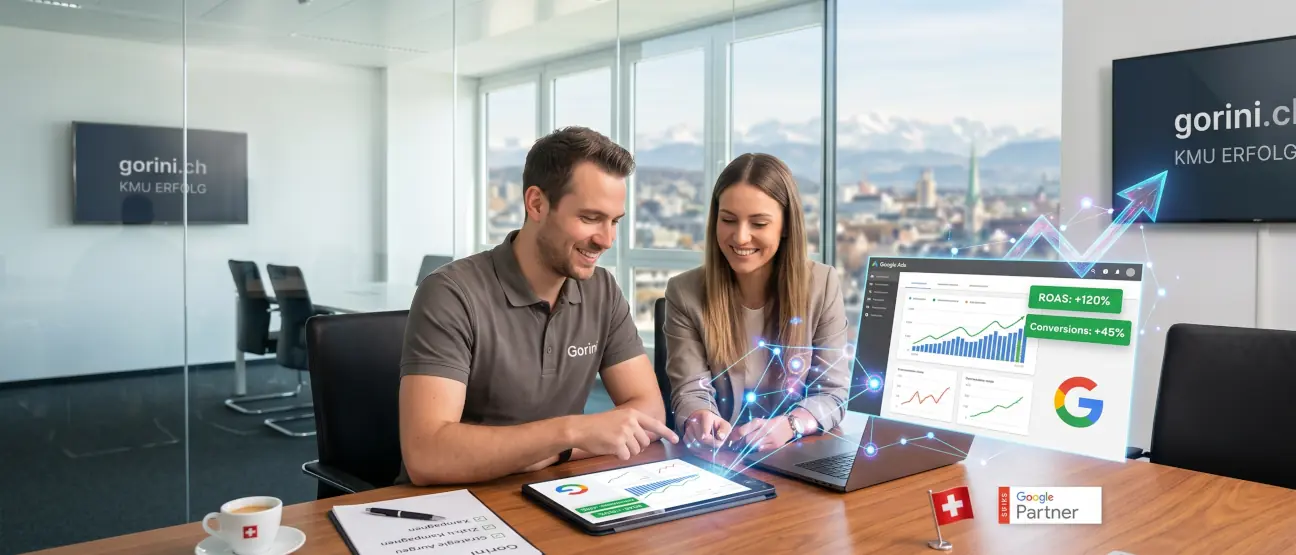 Google Ads Agentur für KMU: Mehr Umsatz & ROI durch Gorini Marketing in der Schweiz